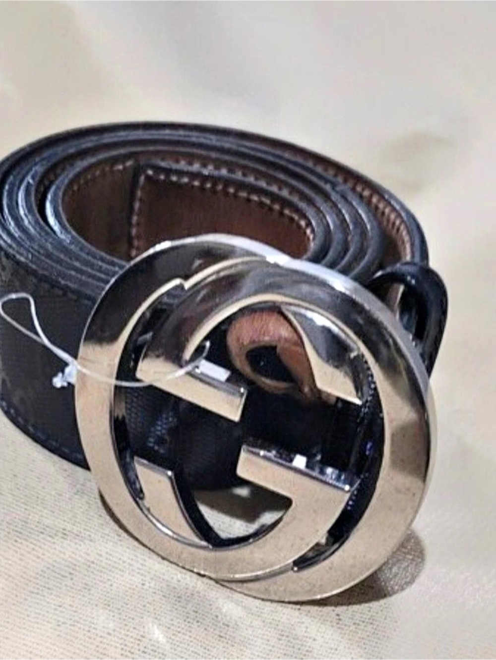 Gucci Interlocking G GG Canvas Belt Black & Brown